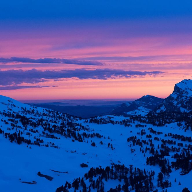 Abendstimmung auf der Lombachalp